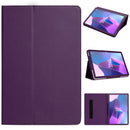 For TMobile Revvl Tab 2 Tablet Premium PU Vegan Kickstand Case Cover - Dark Purple