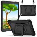 Samsung a9 Plus / A11 Plus 11" Tablet Tough Hybrid Rotating 360 Degree Kickstand - Black+Black