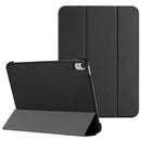 For Apple iPad (A16) 2025 / iPad 10th Gen 10.9 inch Trifold Magnetic Closure PU Leather Case Cover - Black