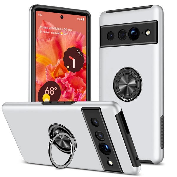 Google Pixel 7 Pro Flat Magnetic Ring Hybrid Case