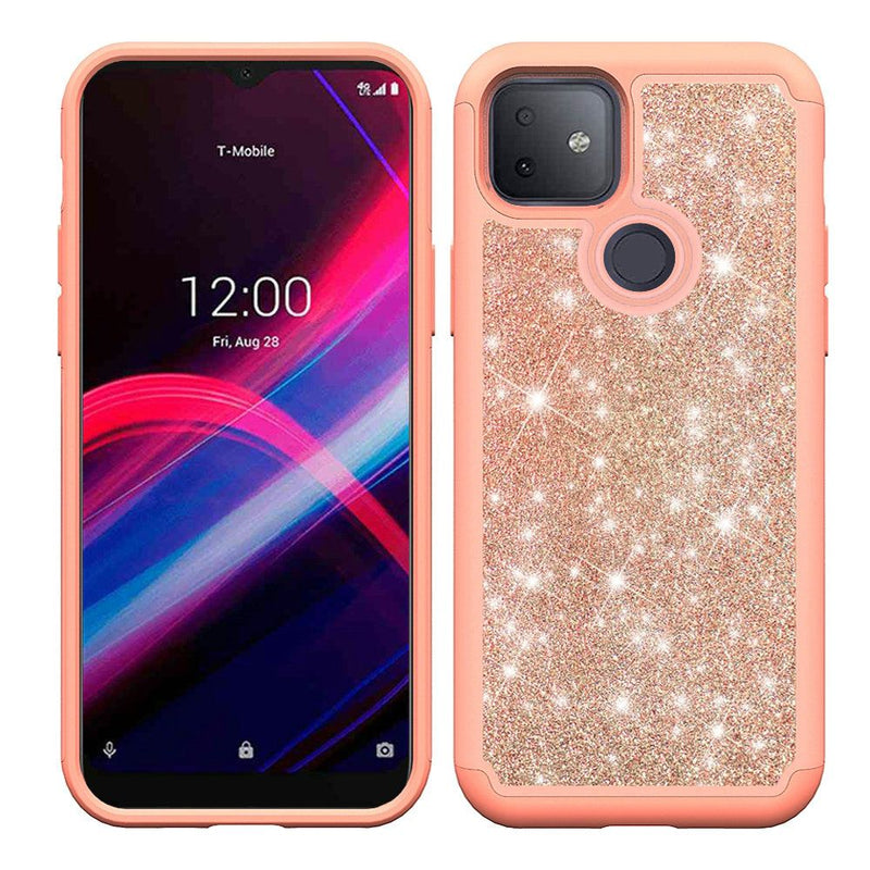 T-Mobile Revvl 4 Glitter Hybrid Case