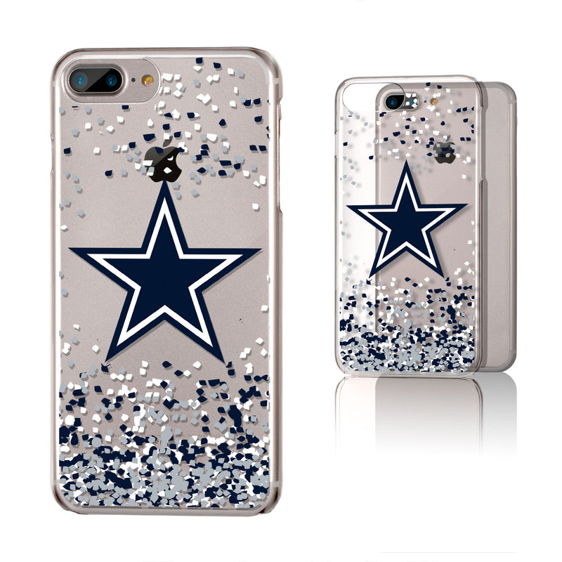 Dallas Cowboys iPhone Clear Case with Confetti Design, Size: XR Dallas Cowboys iPhone Clear Case with Confetti Design, Size: XR