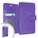 LG K51 Leather Wallet Purple