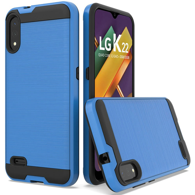 LG K22/ K22 Plus/ K32 5G Brushed Metal Design Case