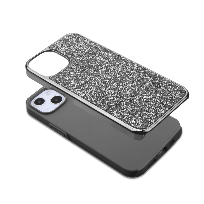 Rhinestone Hybrid Case Black