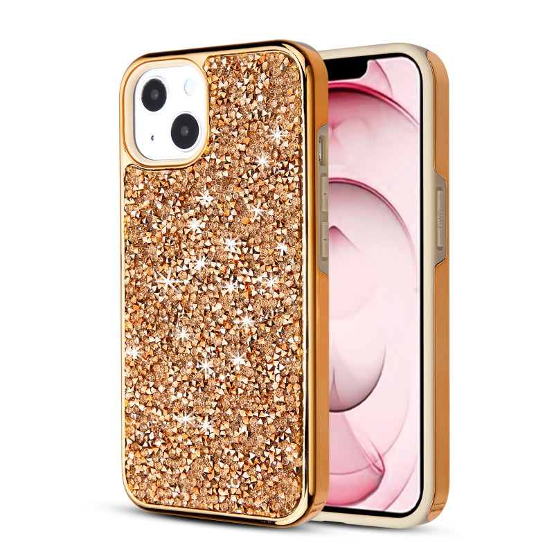 Rhinestone Hybrid Case Rose Gold