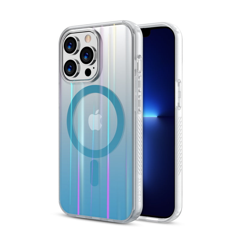 MagSafe® Case Collection Holographic Clear/Blue