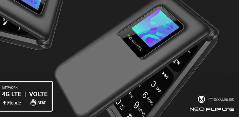 Maxwest Neo Flip LTE Unlocked Flip Phone