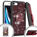 Onyx Bling Collection Stand Case Red