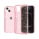 Transparent Glitter Case Pink
