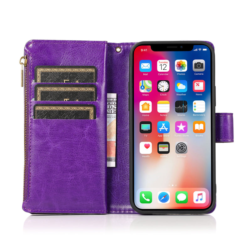 Zip Wallet Case Purple