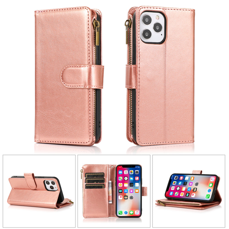 Zip Wallet Case Rose Gold