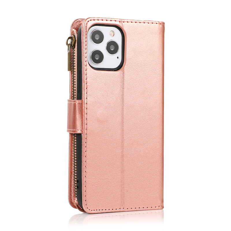 Zip Wallet Case Rose Gold