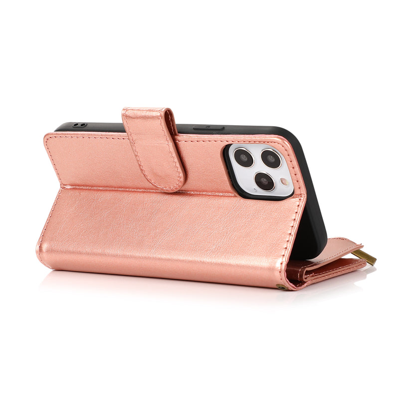 Zip Wallet Case Rose Gold