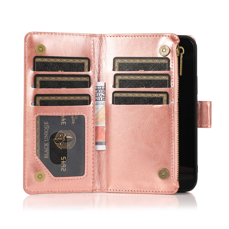 Zip Wallet Case Rose Gold