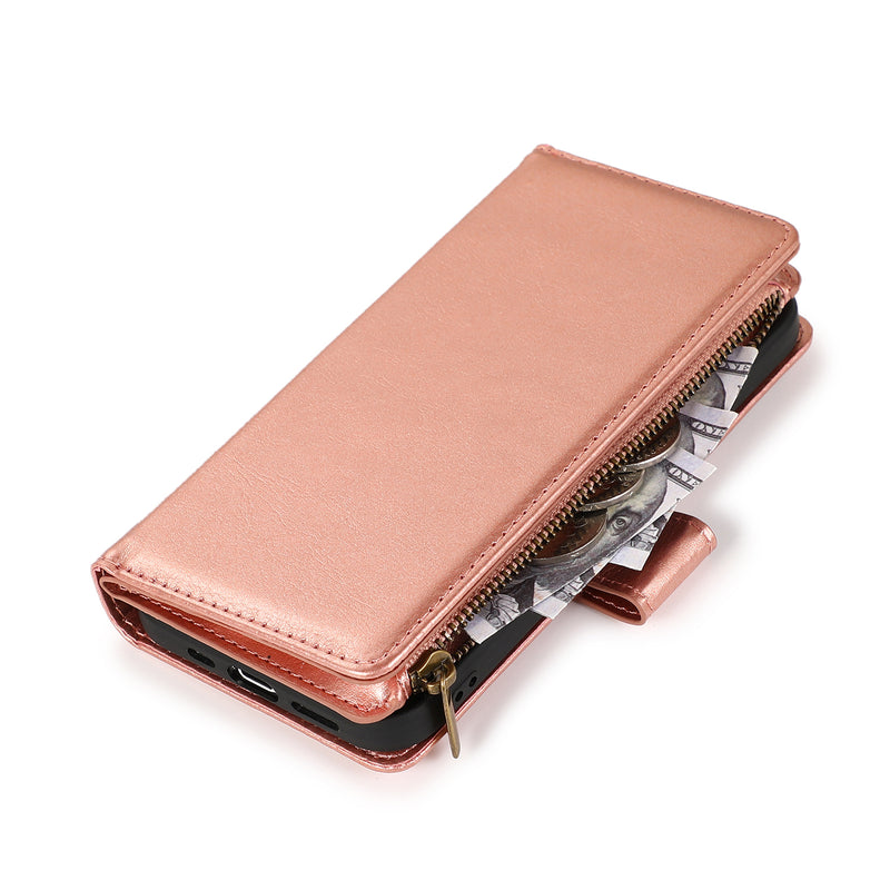 Zip Wallet Case Rose Gold