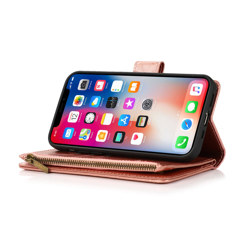 Zip Wallet Case Rose Gold