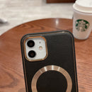 Leather Case with MagSafe® Green