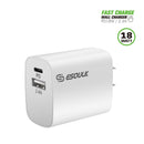 Dual Port Wall Charger (USB-C + USB-A)